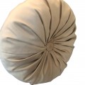 Perna Decorativa, Rotunda, Catifea Lux, Crem, 38cm