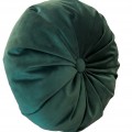 Decorative pillow, Round, Lux Velvet, Green, 38cm