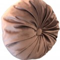 Perna Decorativa, Rotunda, Catifea Lux, Maro , 38cm
