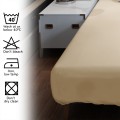 Bed sheet with elastic CASASRO, Cotton jersey, 160x200x30 cm, Beige