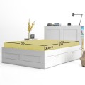 Bed sheet with elastic CASASRO, Cotton jersey, 100x200x30 cm, Yellow Bed sheet with elastic CASASRO, Cotton jersey, 100x200x30 cm, Yellow