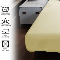 Bed sheet with elastic CASASRO, Cotton jersey, 100x200x30 cm, Yellow Bed sheet with elastic CASASRO, Cotton jersey, 100x200x30 cm, Yellow