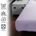 Bed sheet with elastic CASASRO, Cotton jersey, 160x200x30 cm, Lilac Bed sheet with elastic CASASRO, Cotton jersey, 160x200x30 cm, Lilac