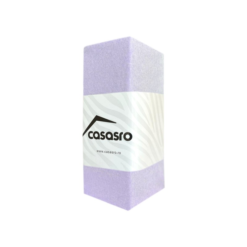 Bed sheet with elastic CASASRO, Cotton jersey, 160x200x30 cm, Lilac Bed sheet with elastic CASASRO, Cotton jersey, 160x200x30 cm, Lilac
