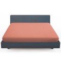 Bed sheet with elastic CASASRO, Cotton jersey, 100x200x30 cm, Salmon Bed sheet with elastic CASASRO, Cotton jersey, 100x200x30 cm, Salmon