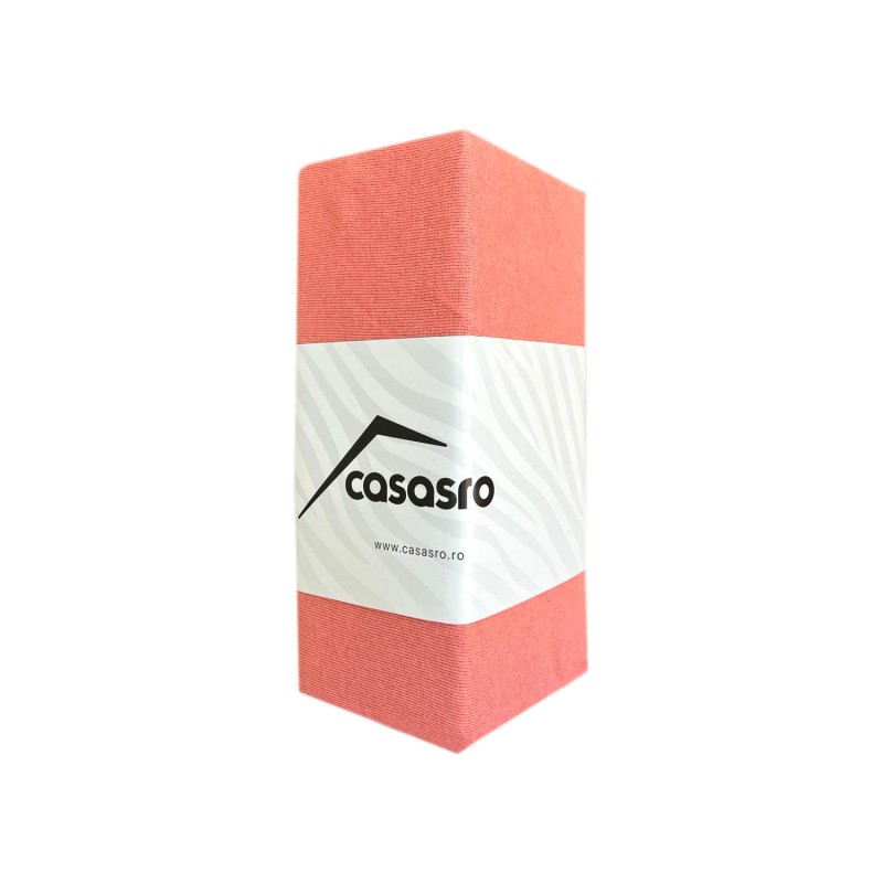 Bed sheet with elastic CASASRO, Cotton jersey, 100x200x30 cm, Salmon Bed sheet with elastic CASASRO, Cotton jersey, 100x200x30 cm, Salmon